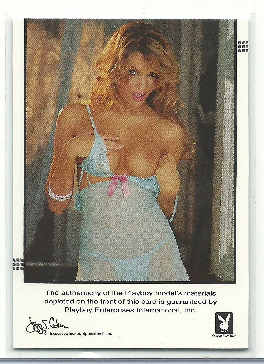 Playboy Lingerie Chest Triana Iglesias Memorabilia Wardrobe Card