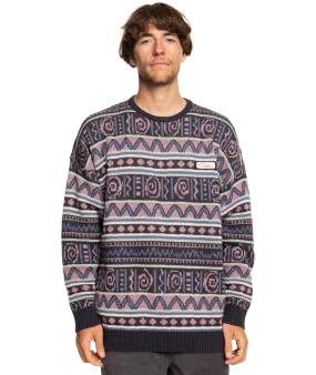 Purple Vision Crew Neck Jumper in Grape Shake