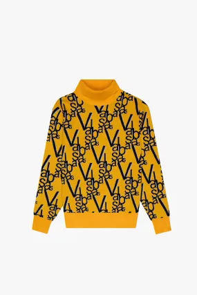 "ELYSIAN" EMBER ORANGE TURTLE NECK