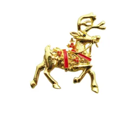 Reindeer Christmas Brooch
