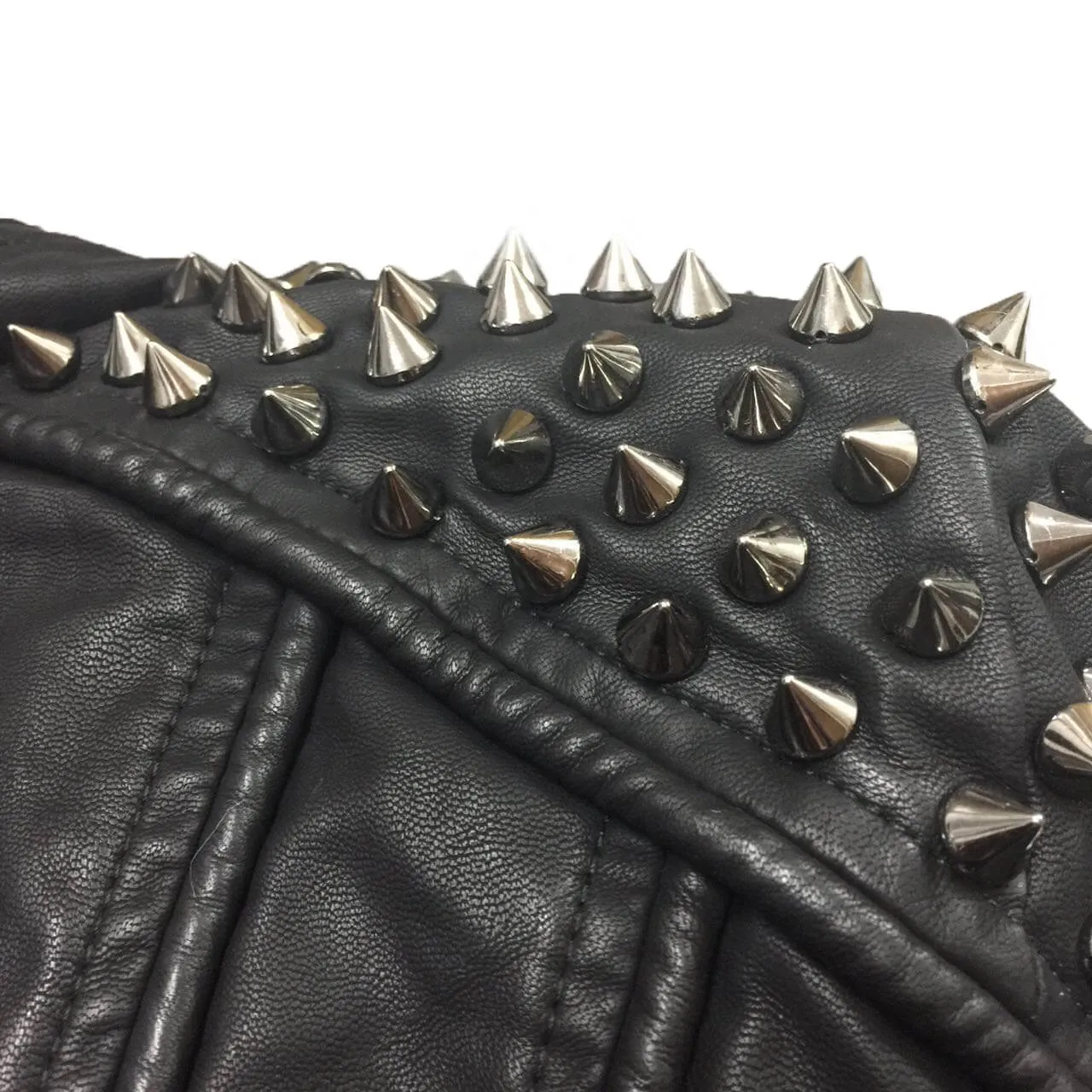 Rivets PU Leather Punk Biker Jacket
