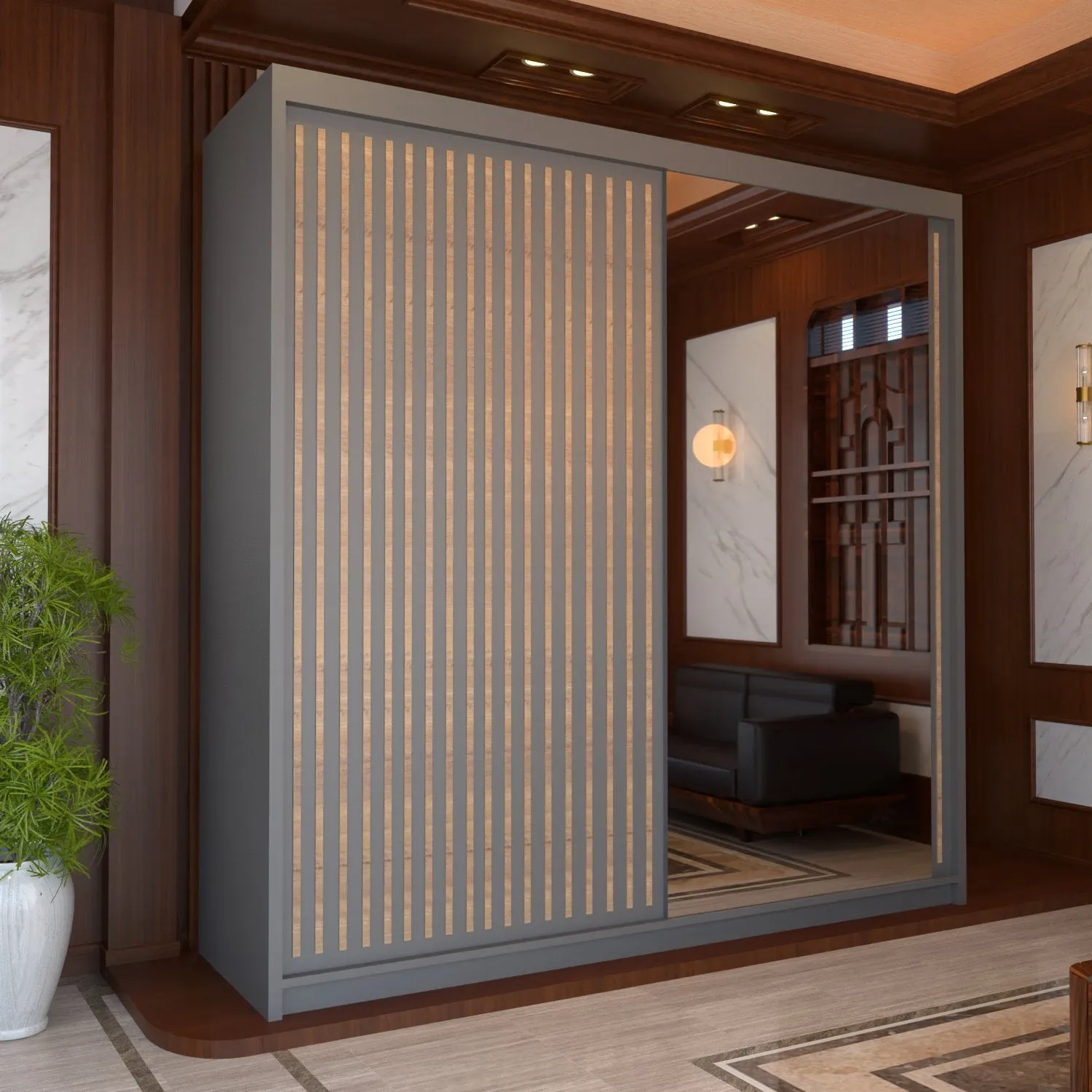 Royal Sliding Wardrobe - Stylish Sliding Door Wardrobe in Multiple Sizes and Colours