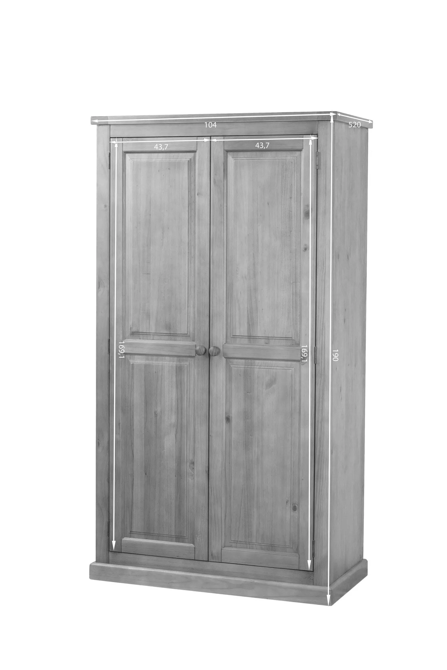Rutland Double Wardrobe all Hanging