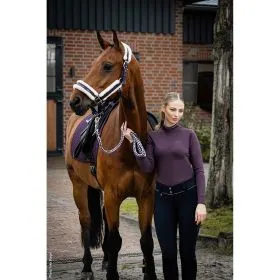 Schockemohle Melbourne Style Head Collar - Deep Mauve