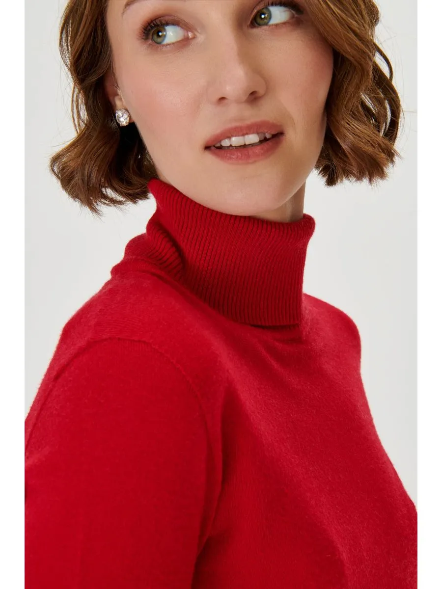 Seamless Turtleneck Knitwear Sweater