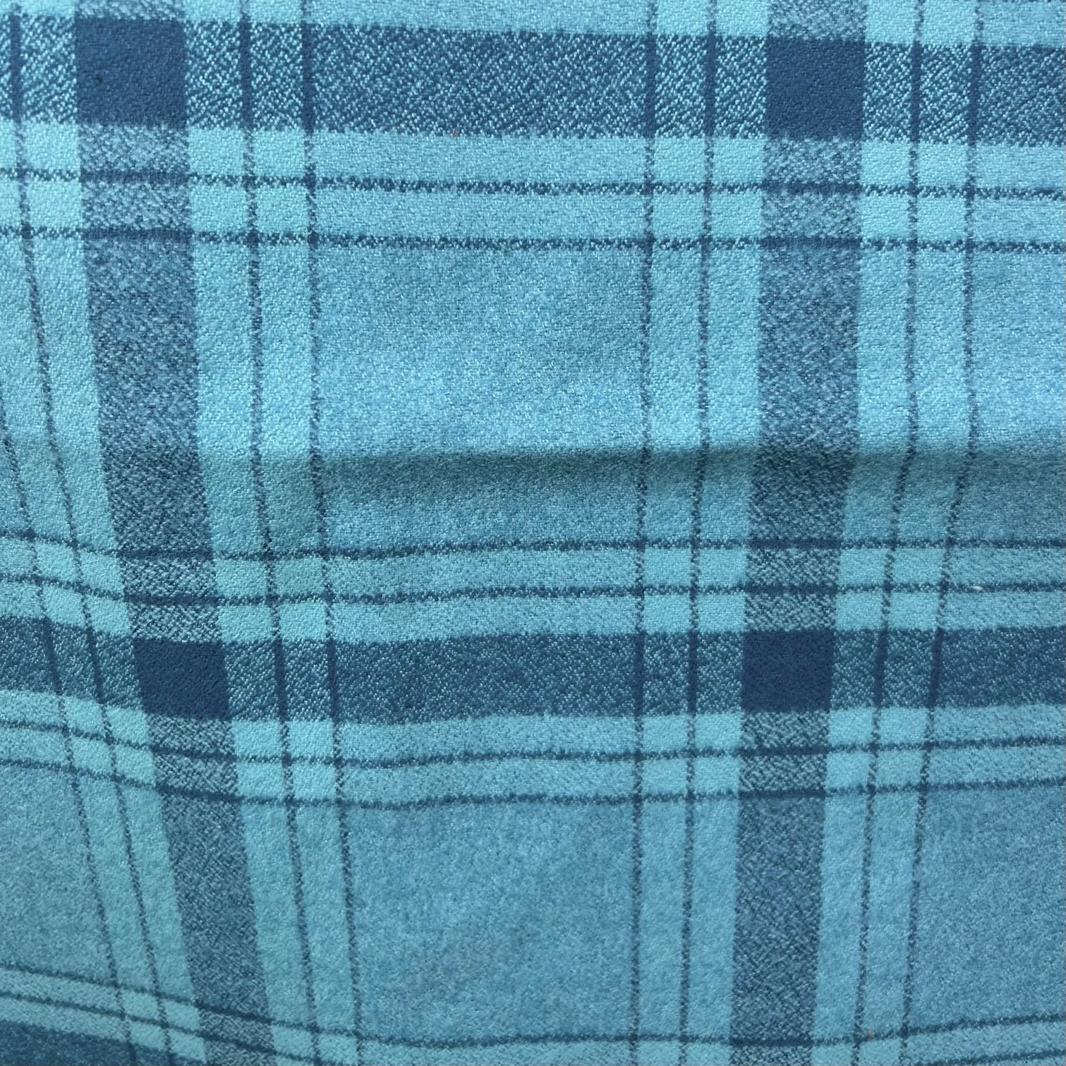 Shades of Teal Luxe Collection Plaid Infinity and Blanket Scarves