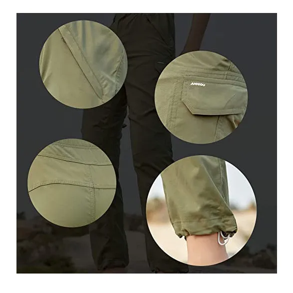Sidiou Group Anniou Ladies UPF40  UV Protection Outdoor Hiking Camping Hiking Leisure Quick-Drying Trousers
