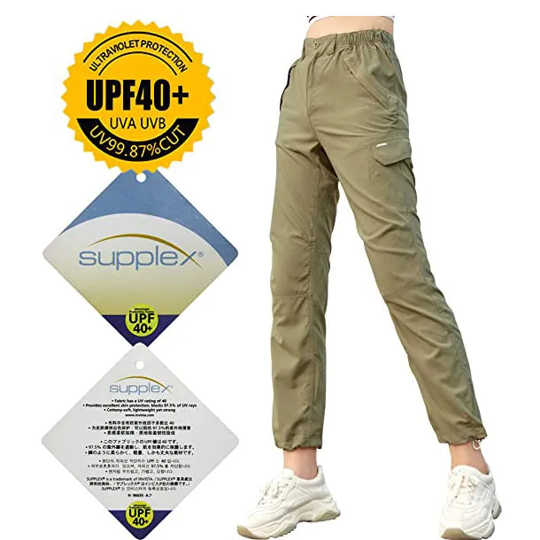 Sidiou Group Anniou Ladies UPF40  UV Protection Outdoor Hiking Camping Hiking Leisure Quick-Drying Trousers