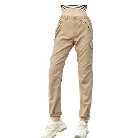 Sidiou Group Anniou Ladies UPF40  UV Protection Outdoor Hiking Camping Hiking Leisure Quick-Drying Trousers