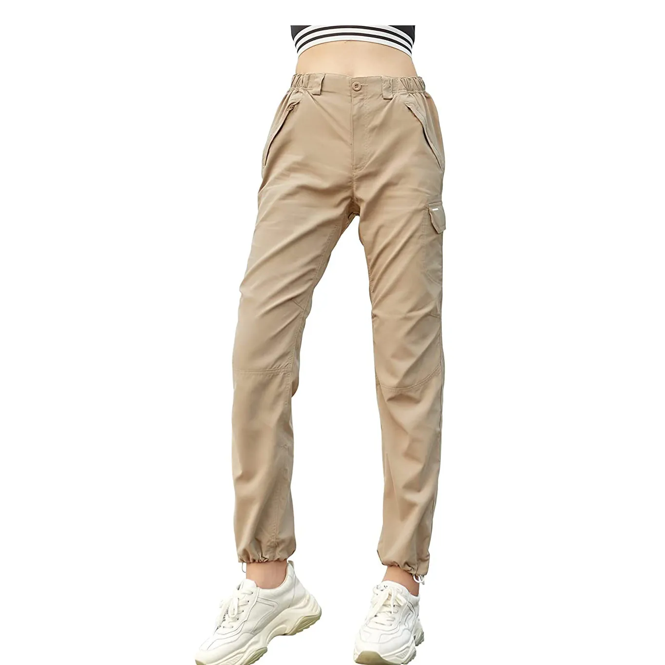 Sidiou Group Anniou Ladies UPF40  UV Protection Outdoor Hiking Camping Hiking Leisure Quick-Drying Trousers