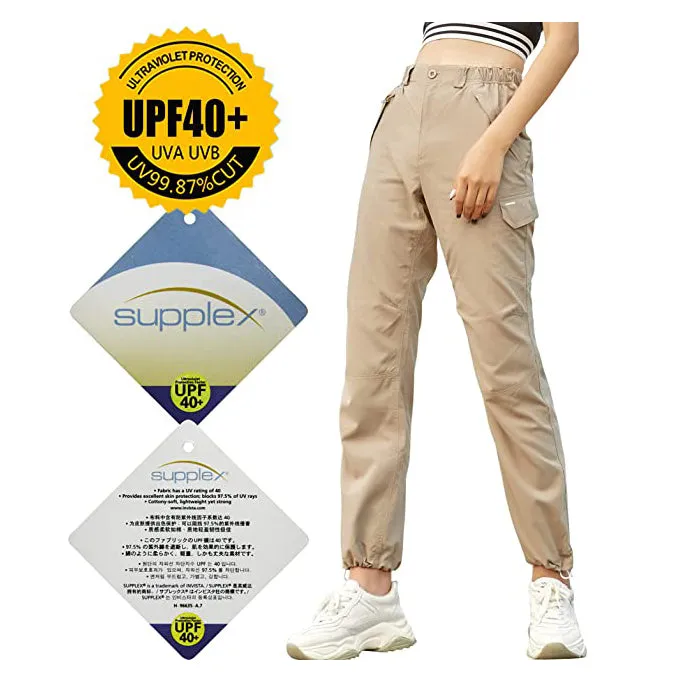 Sidiou Group Anniou Ladies UPF40  UV Protection Outdoor Hiking Camping Hiking Leisure Quick-Drying Trousers