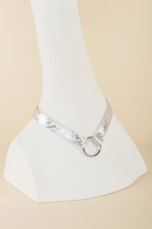 Silver Lace Collar