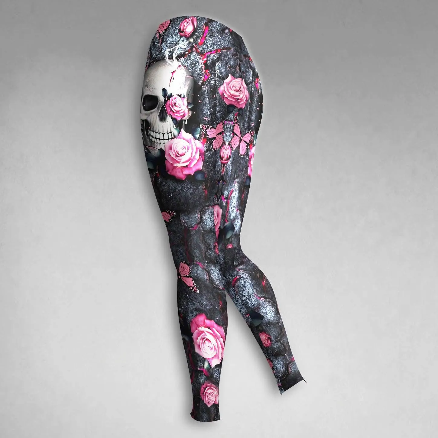 Skull Lava Rose Pink Combo Hoodie and Leggings