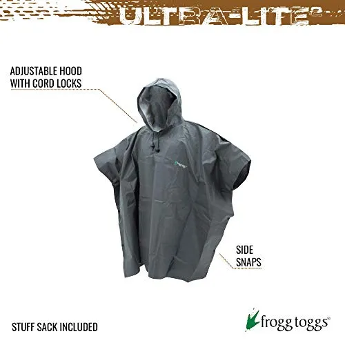 Standard Ultra-Lite2 Waterproof Breathable Poncho - Carbon Black