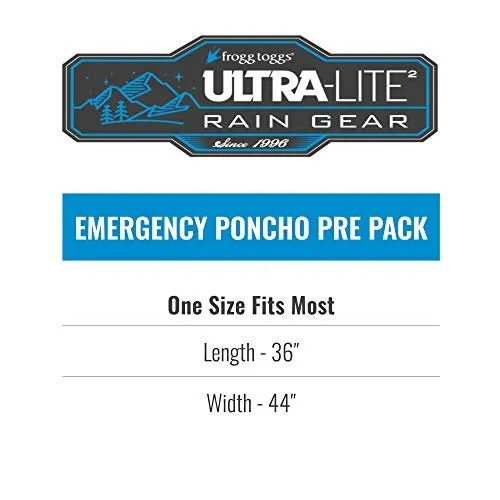 Standard Ultra-Lite2 Waterproof Breathable Poncho - Carbon Black