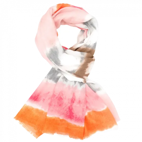 Stripe Tie Dye Scarf