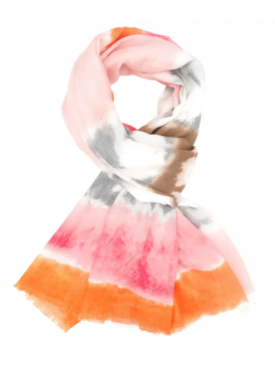 Stripe Tie Dye Scarf