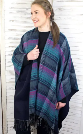 Sunset Peak Aztec Poncho Wrap