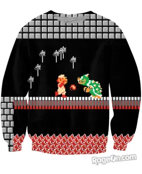 Super Mario Bros Bowser Attack Crewneck Sweatshirt