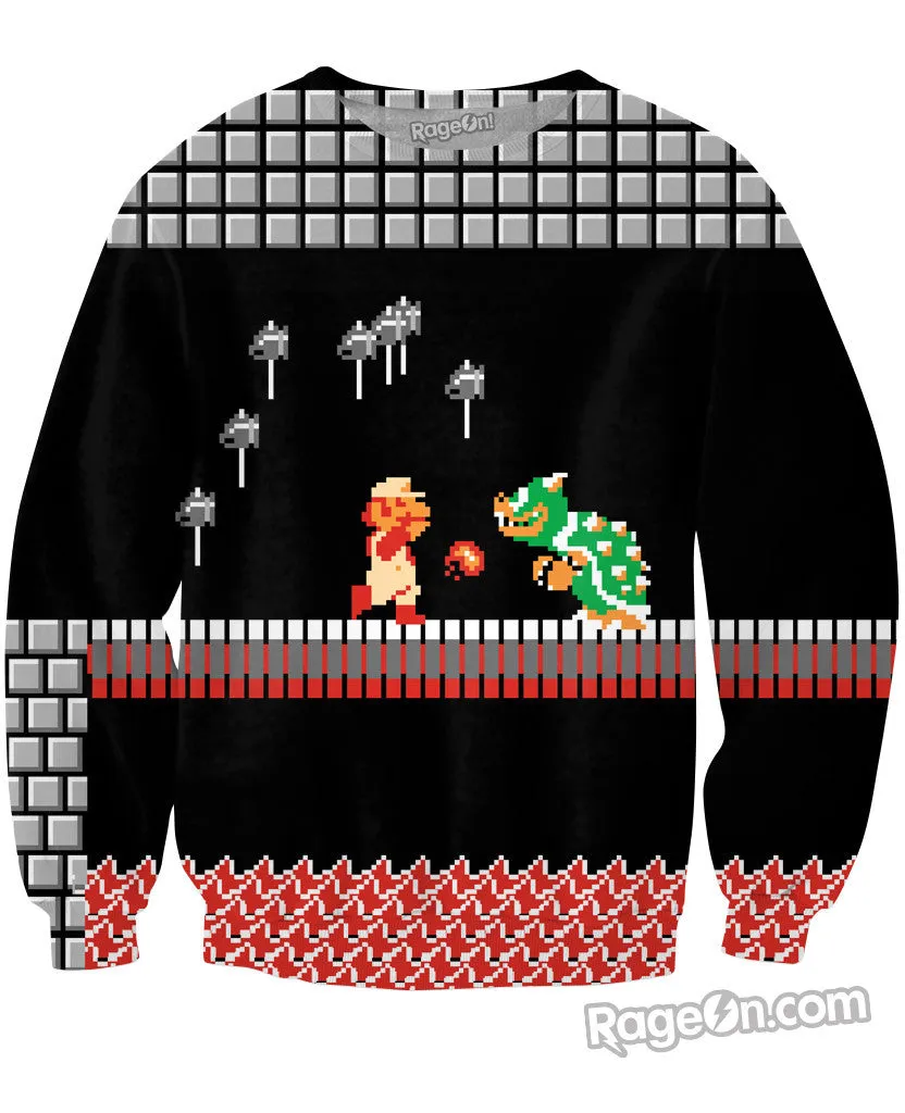 Super Mario Bros Bowser Attack Crewneck Sweatshirt