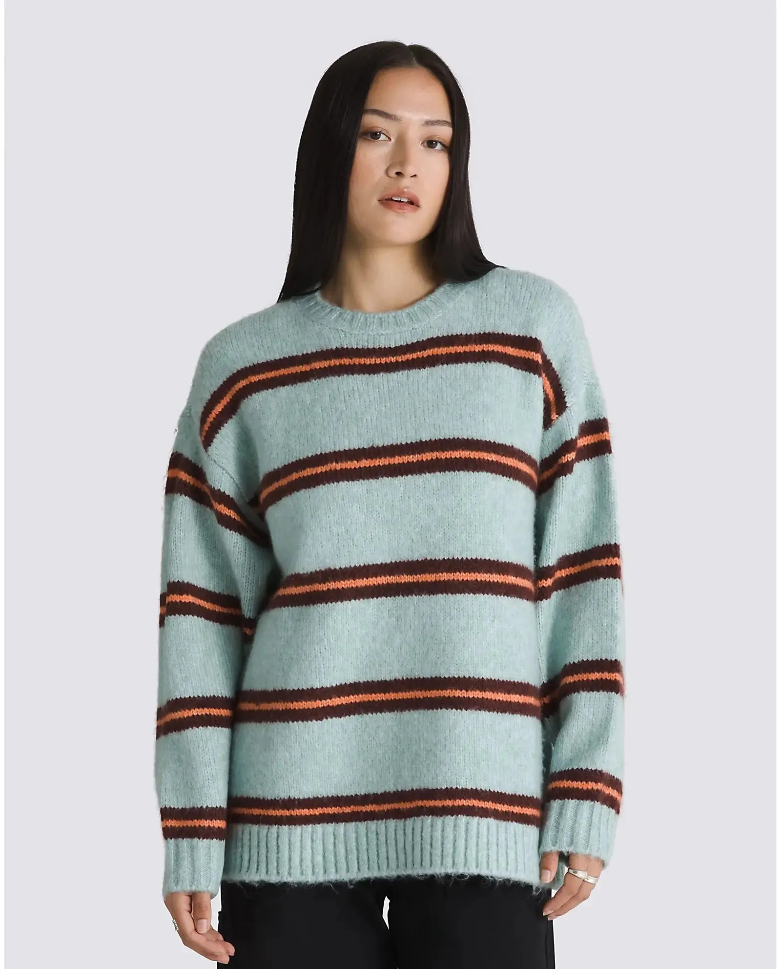 Suzie Stripe Jumper in Grey Mist