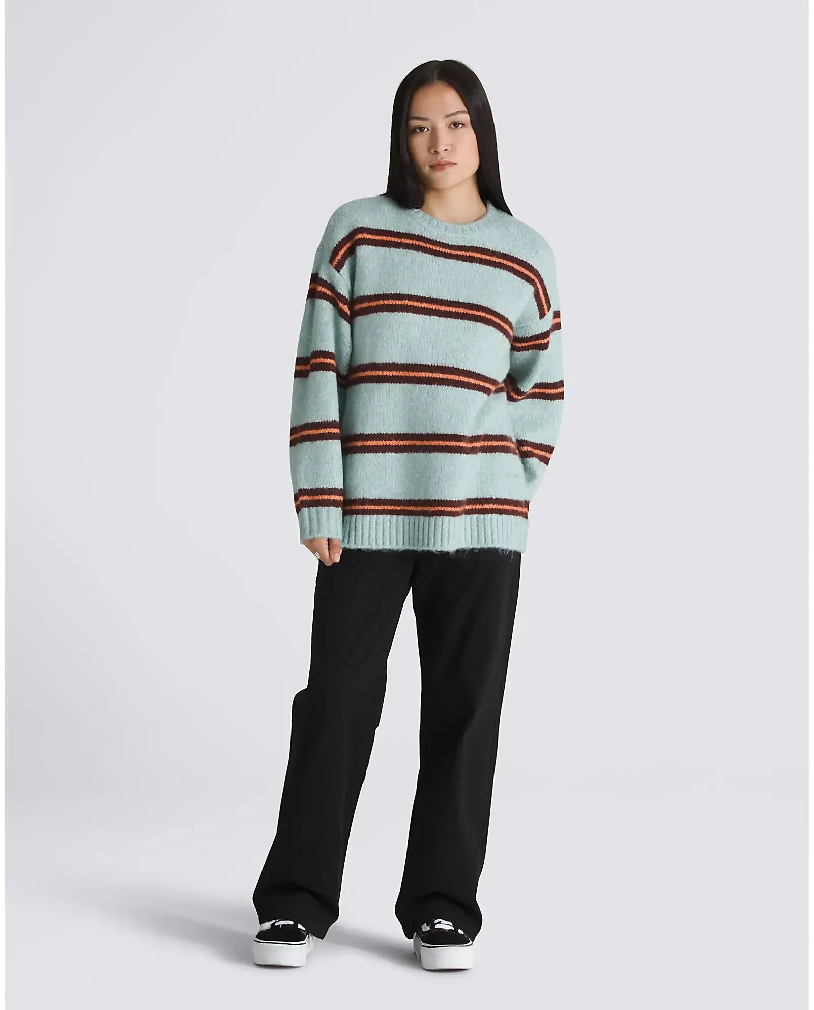 Suzie Stripe Jumper in Grey Mist