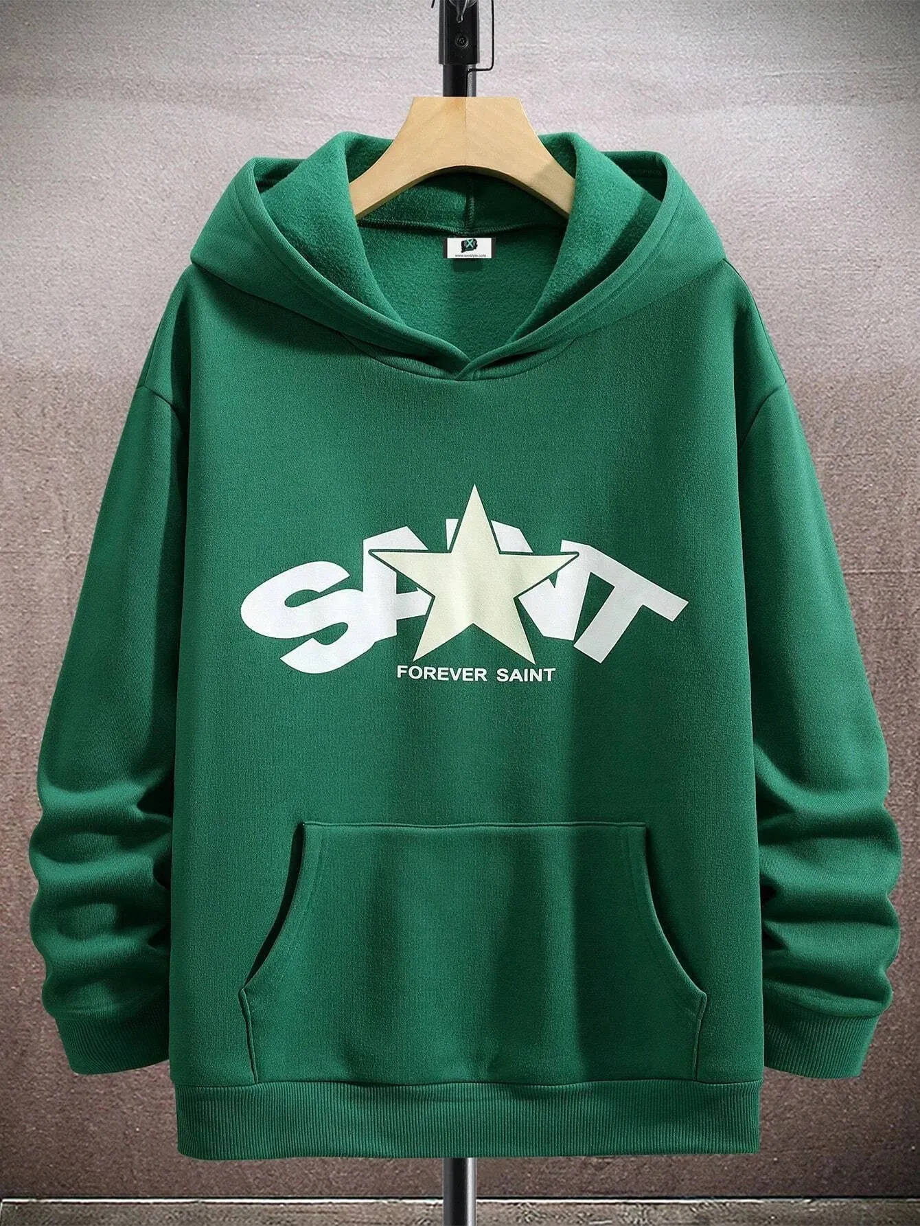 SXV  'saint forever’ Printed Cool Aesthetic Sweatshirt Hoodie