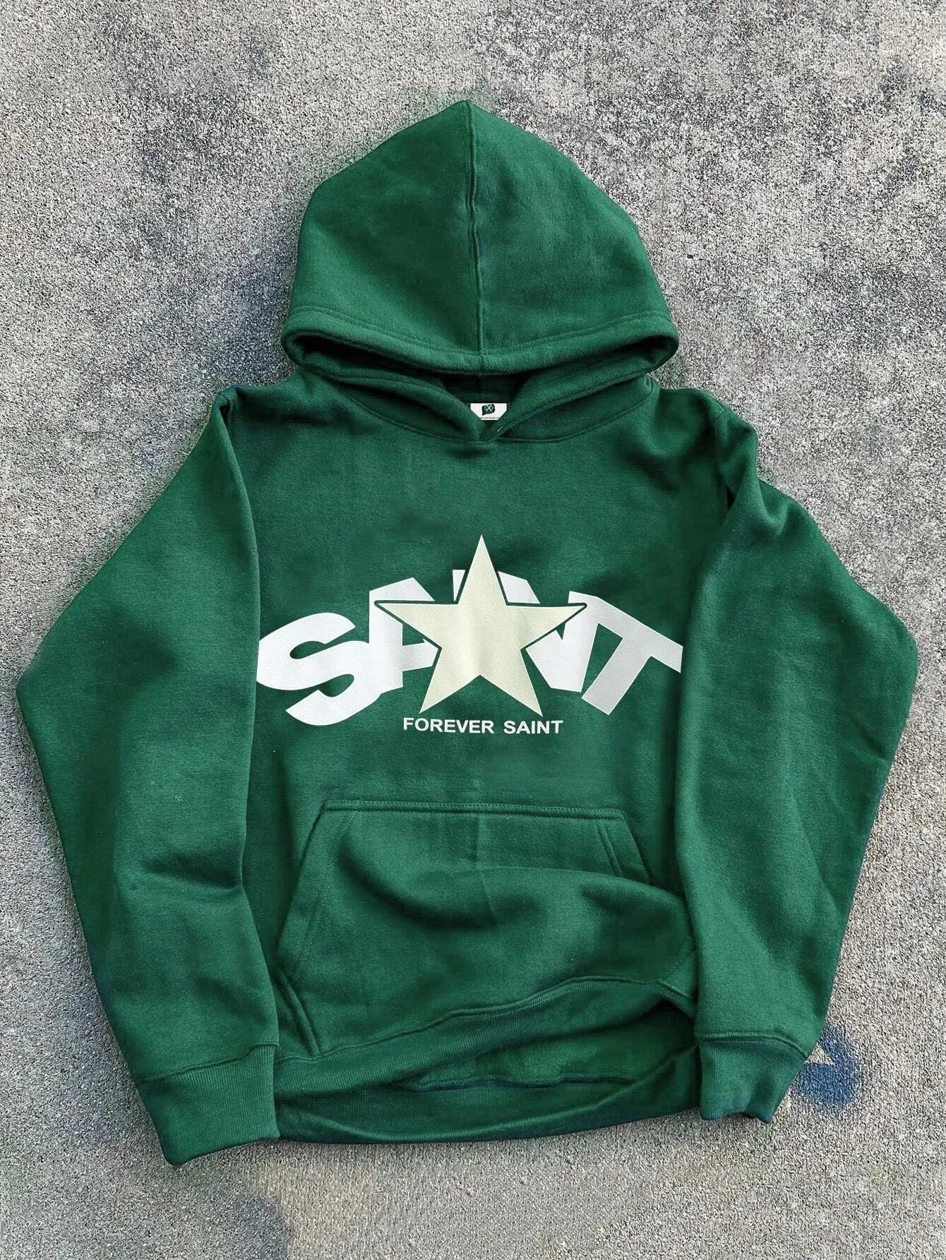 SXV  'saint forever’ Printed Cool Aesthetic Sweatshirt Hoodie