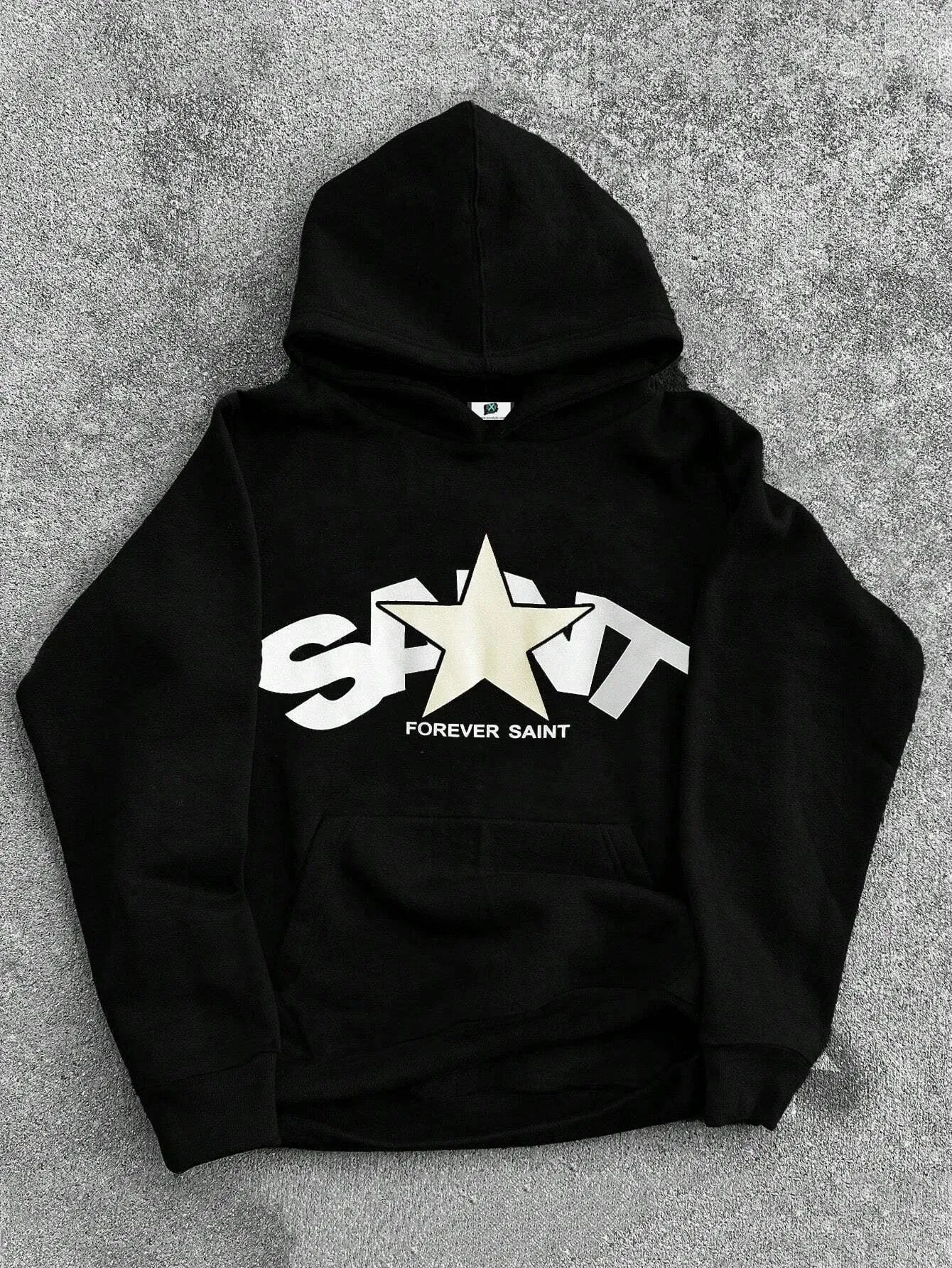 SXV  'saint forever’ Printed Cool Aesthetic Sweatshirt Hoodie