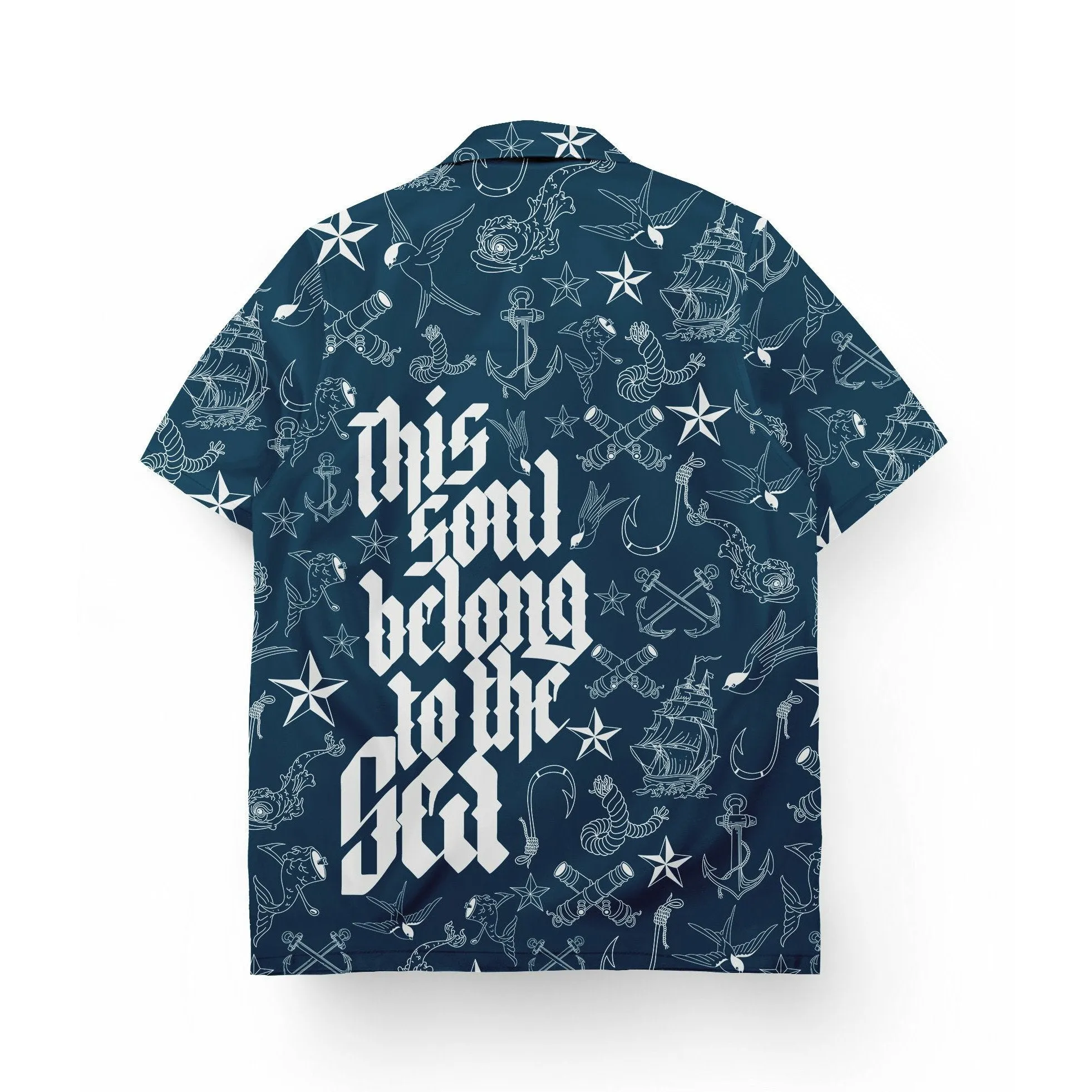 THIS SOUL BELONG TO THE SEA shirt LAPEL COLLAR