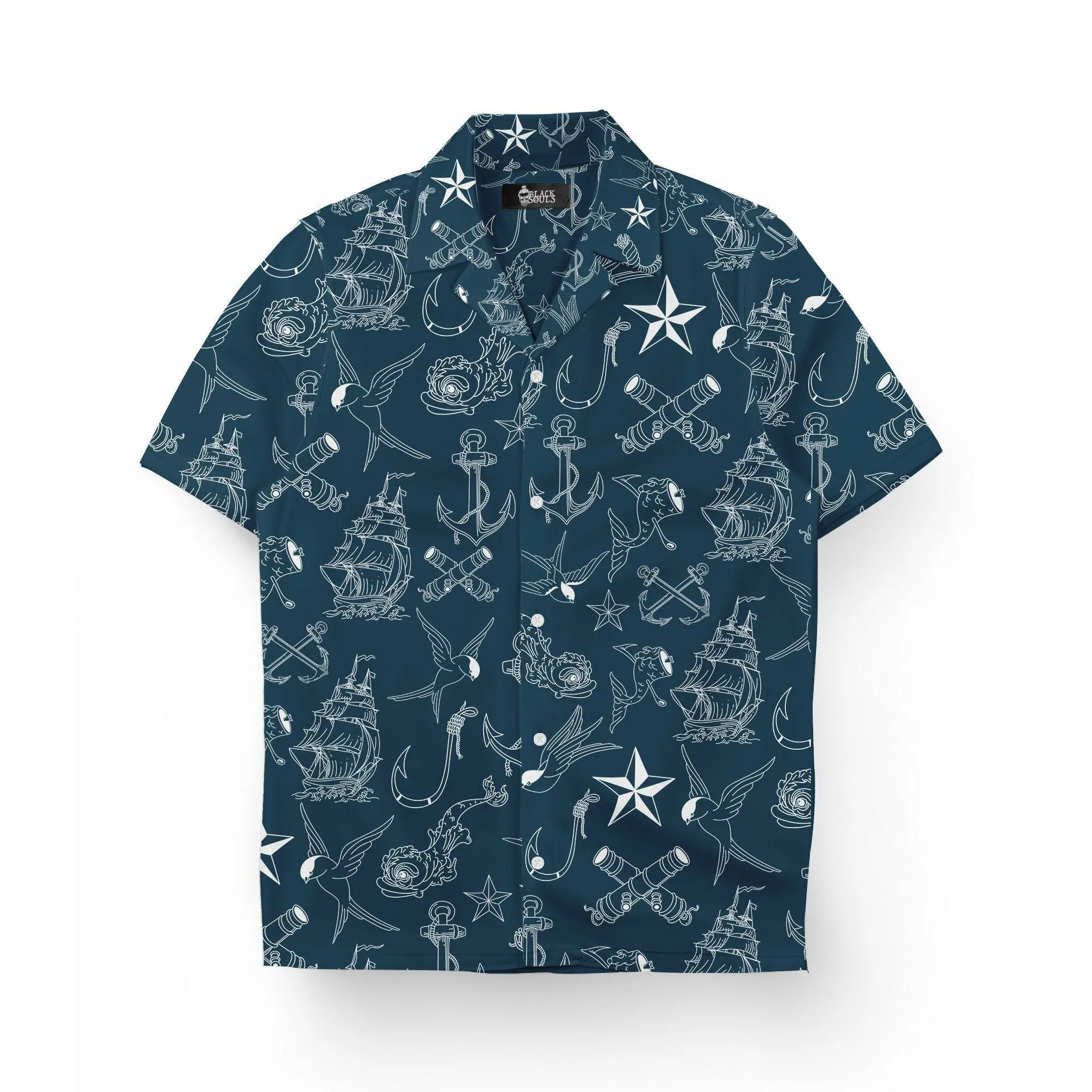 THIS SOUL BELONG TO THE SEA shirt LAPEL COLLAR
