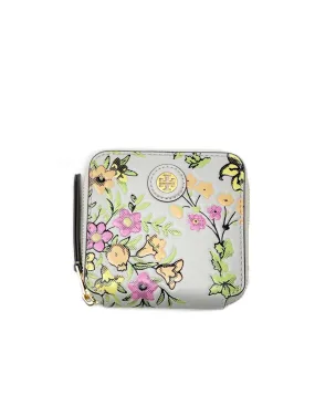 Tory Burch Winter Sage T Monogram High Frequency Bi-Fold Wallet