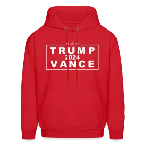 Trump Vance 2024 Hoodie (Red Republican Hoodie - White Letters)