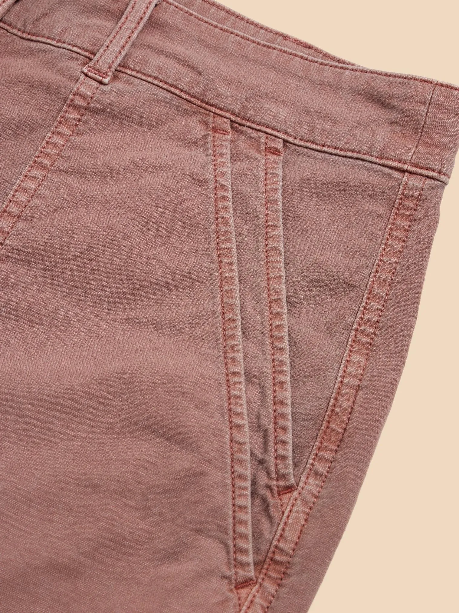 Twister Chino Trouser by White Stuff in Dusty Pink