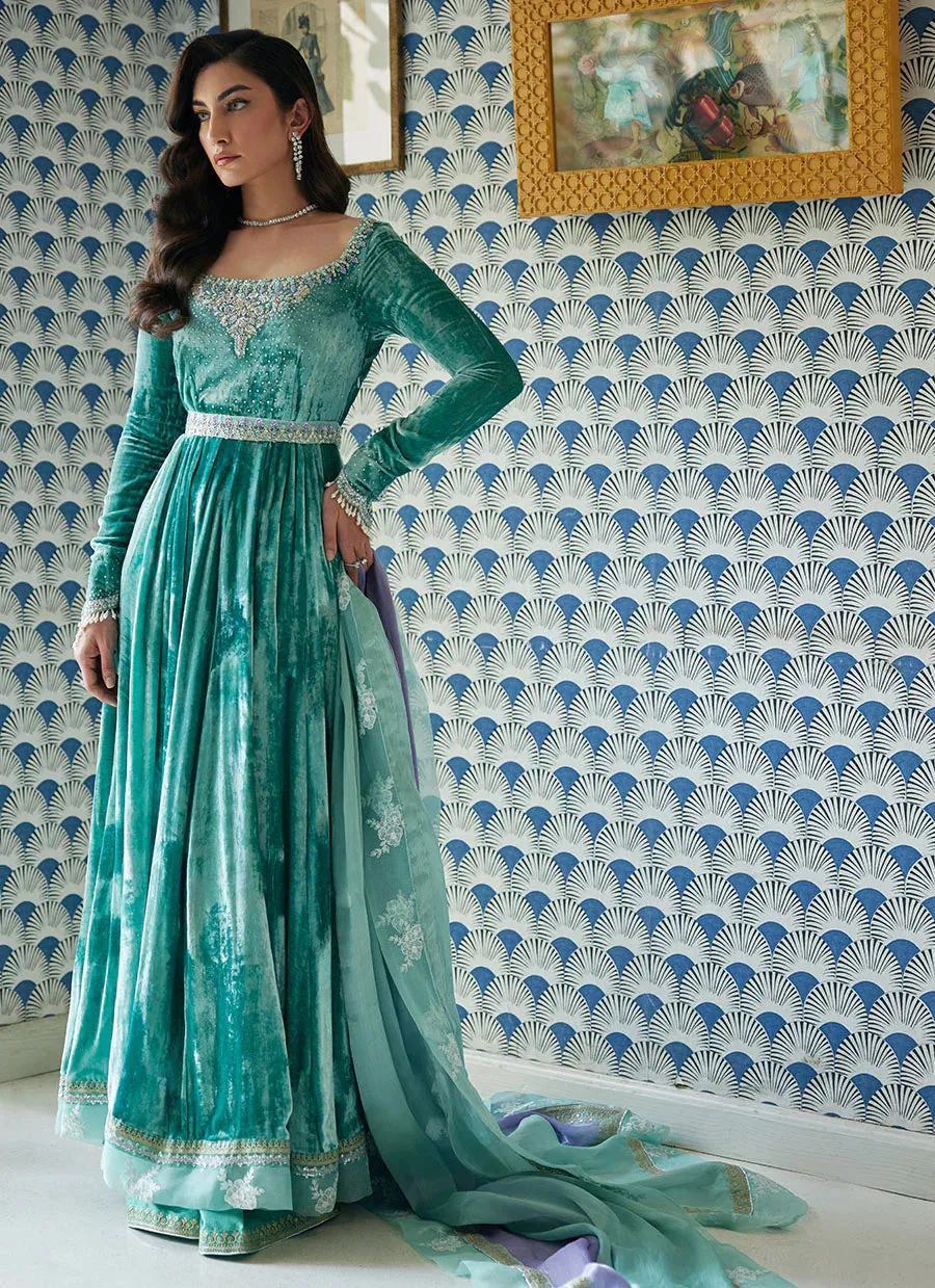 Velvet Revolt 23 - Naja Aqua Kalidaar And Dupatta