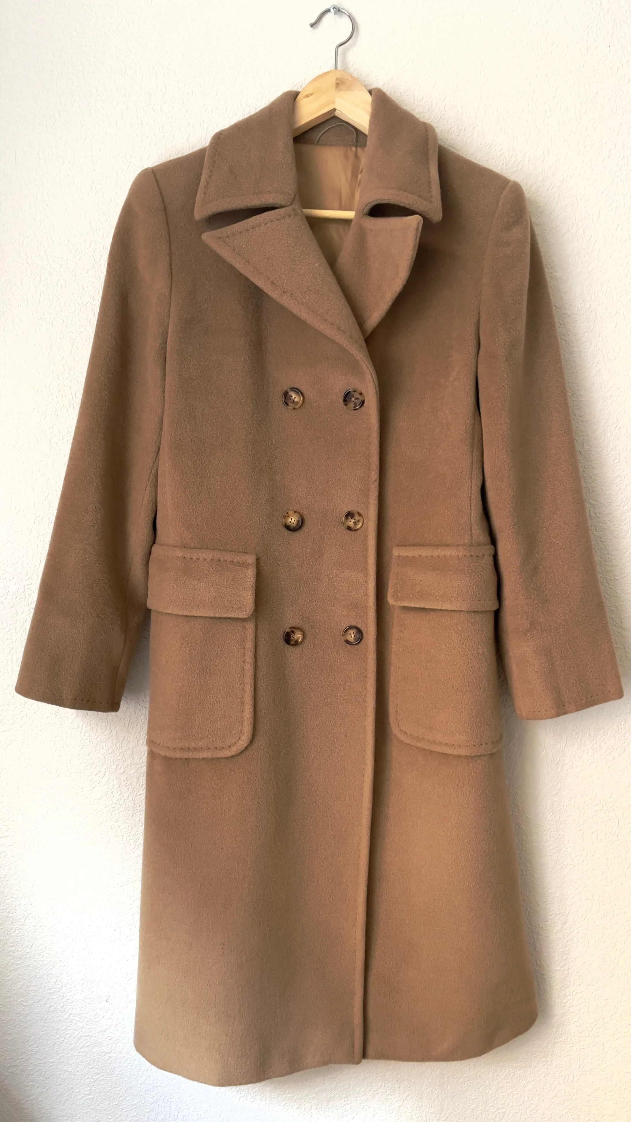 Vintage Cashmere Blend Long Coat