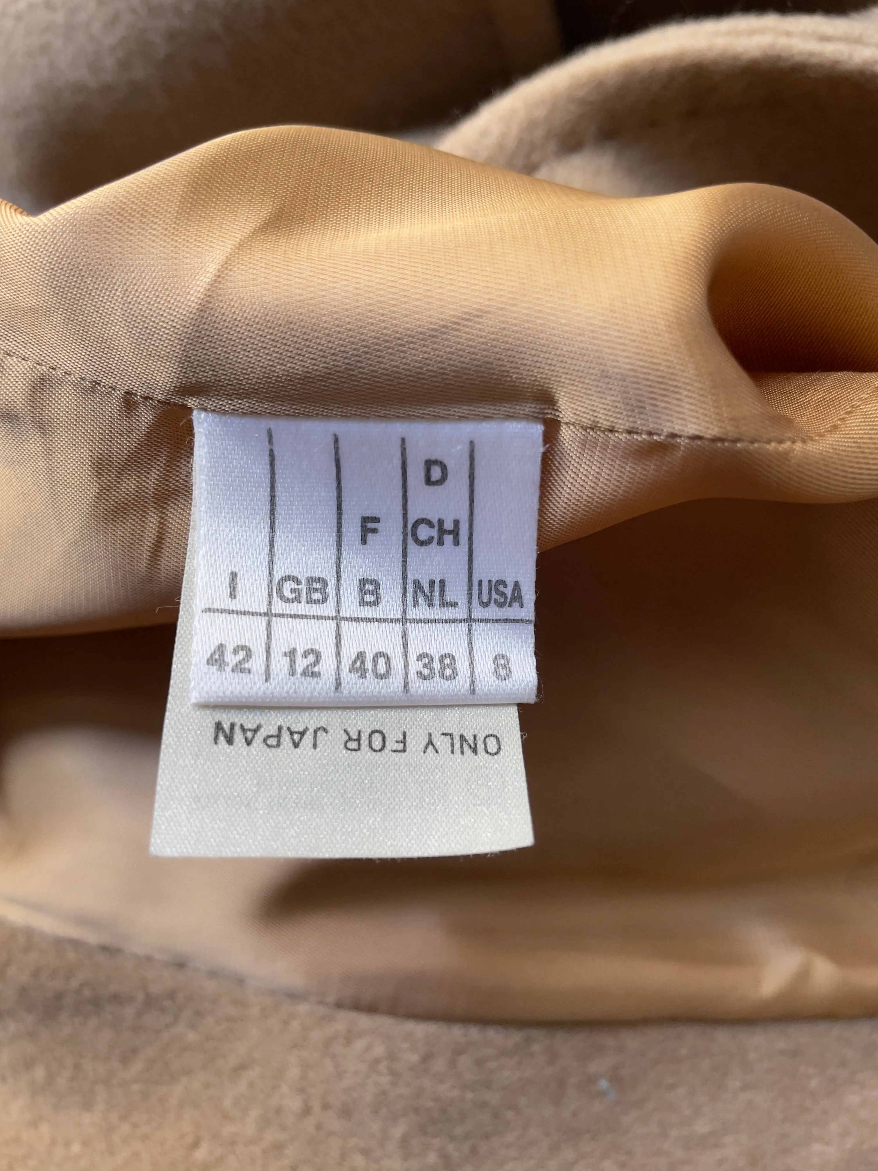 Vintage Cashmere Blend Long Coat
