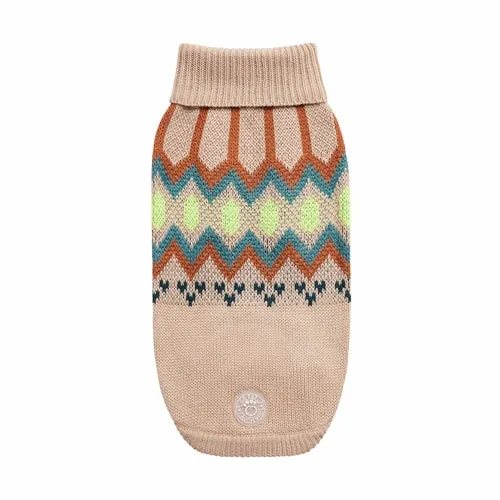 Vintage-Inspired Turtleneck Dog Sweater – Cozy & Stylish