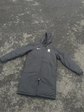 Vintage Nike genuine Synthetic-Fill women's warm hooded sports cotton coat in size M L 40 W 23 SKU|4185