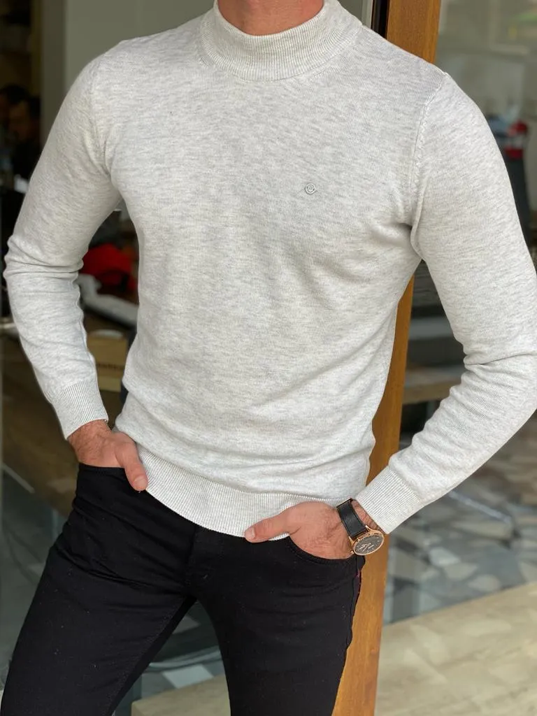 Warren Slim Fit Grey Turtleneck