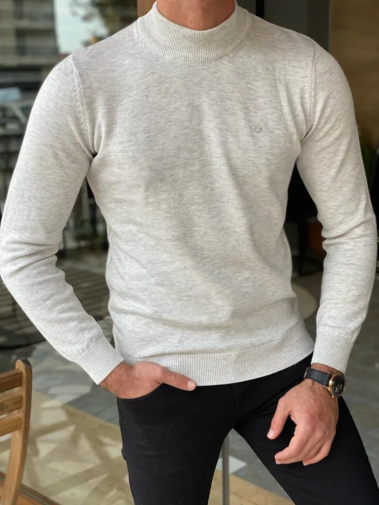 Warren Slim Fit Grey Turtleneck