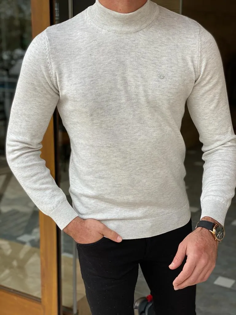 Warren Slim Fit Grey Turtleneck