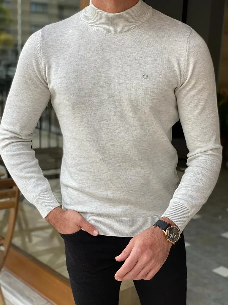 Warren Slim Fit Grey Turtleneck