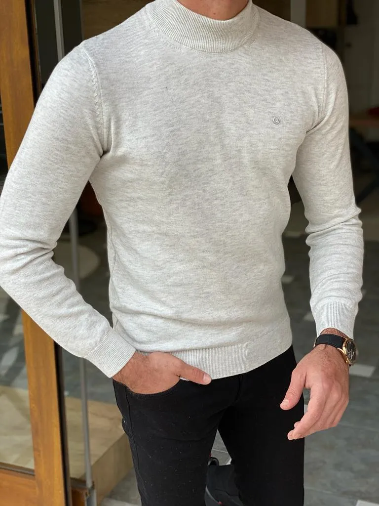 Warren Slim Fit Grey Turtleneck