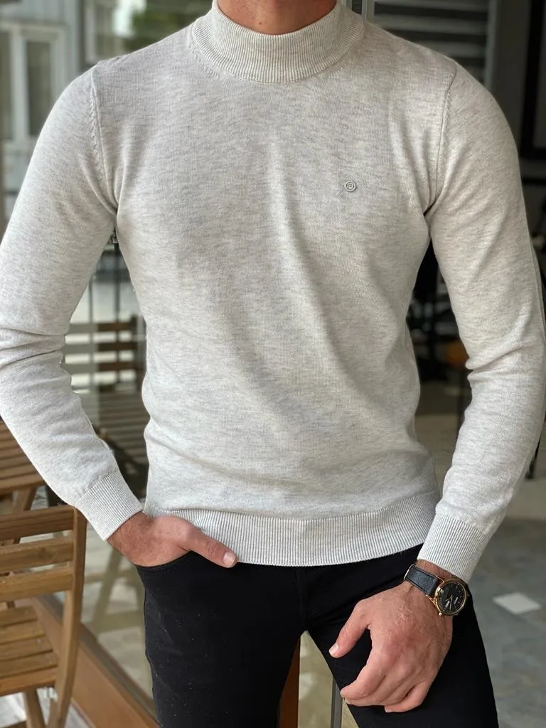 Warren Slim Fit Grey Turtleneck
