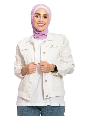 White Short Jacket Jeans