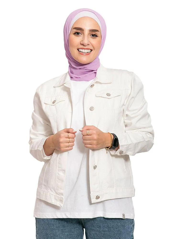 White Short Jacket Jeans