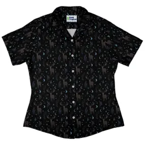 Winter Deer Curvy Button Up Shirt