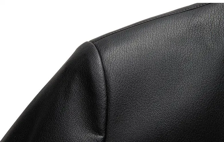 Winter Men's Stand Collar Leather Jacket