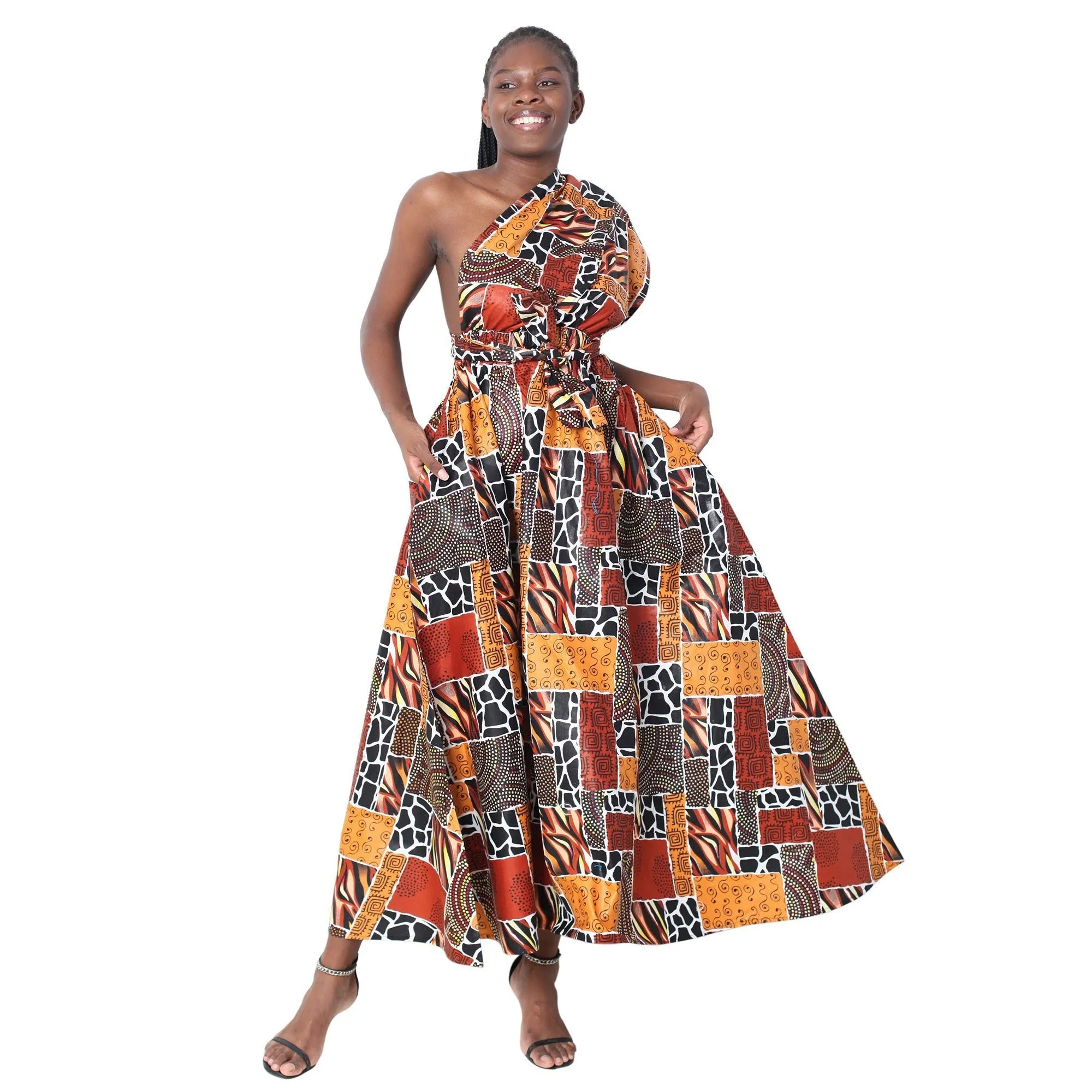 Women's Multi Way Style Maxi Dress -- FI-68L